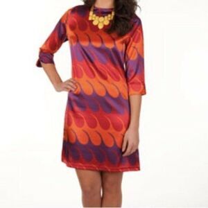 Tracy Negoshian Sophia Red Sea Sheath Dress